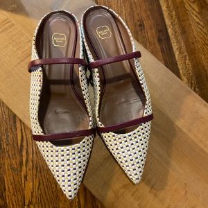 Malone Souliers Maureen Flat in Multi-color Woven